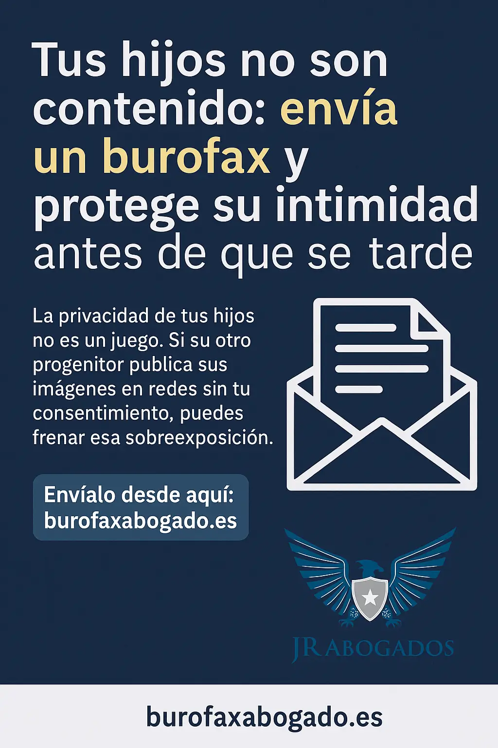 Tus hijos no son contenido: envía un burofax y protege su intimidad antes de que sea tarde