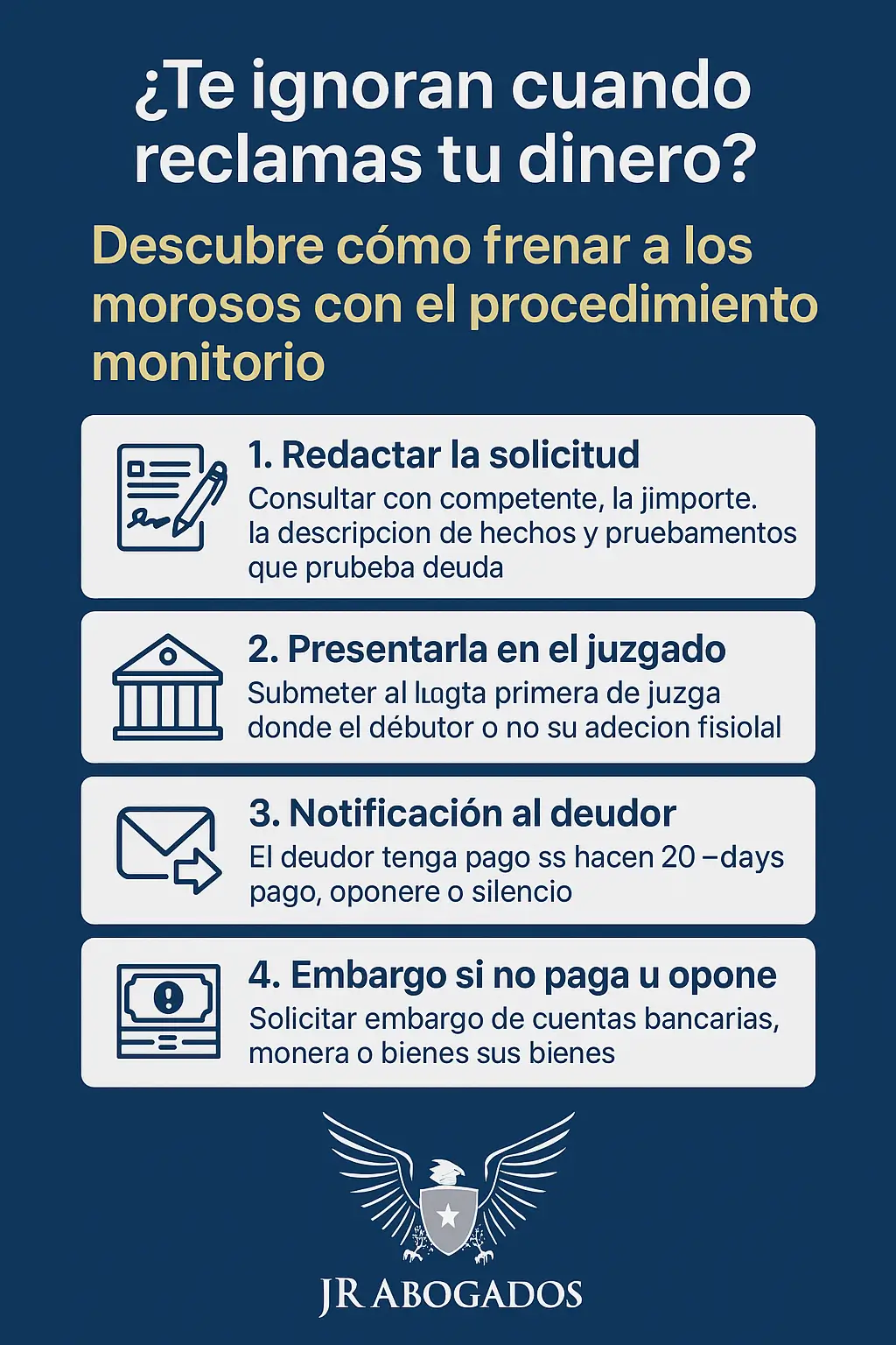 ¿Te ignoran cuando reclamas tu dinero? Descubre cómo frenar a los morosos con el procedimiento monitorio