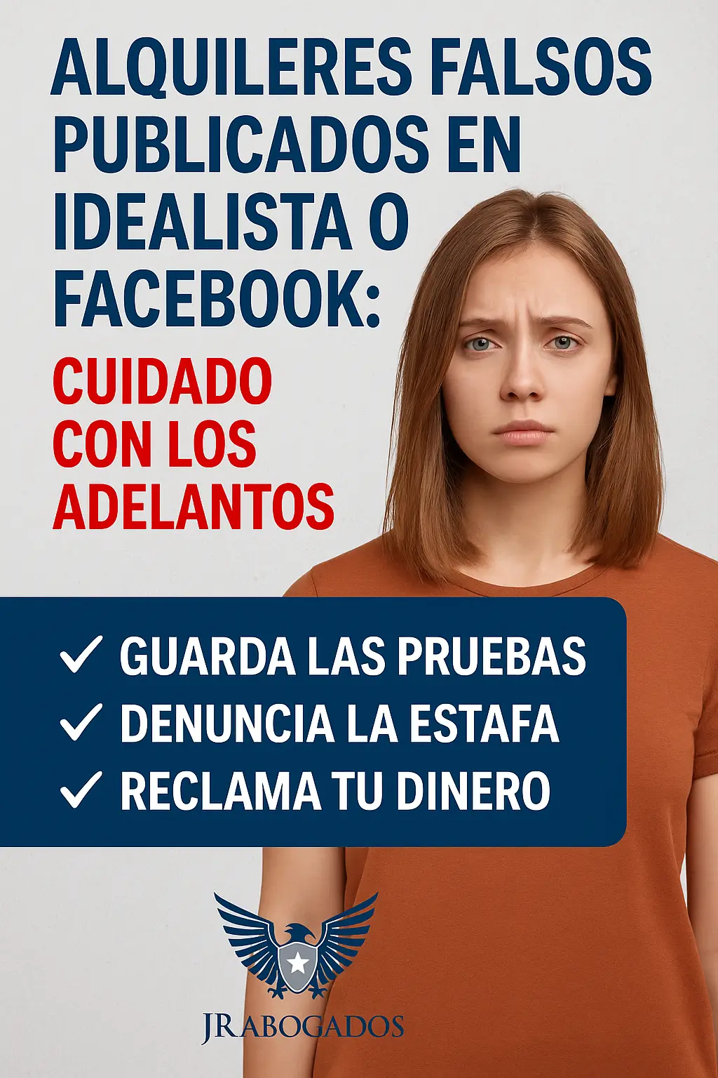 Alquileres falsos publicados en Idealista o Facebook, pidiendo adelantos