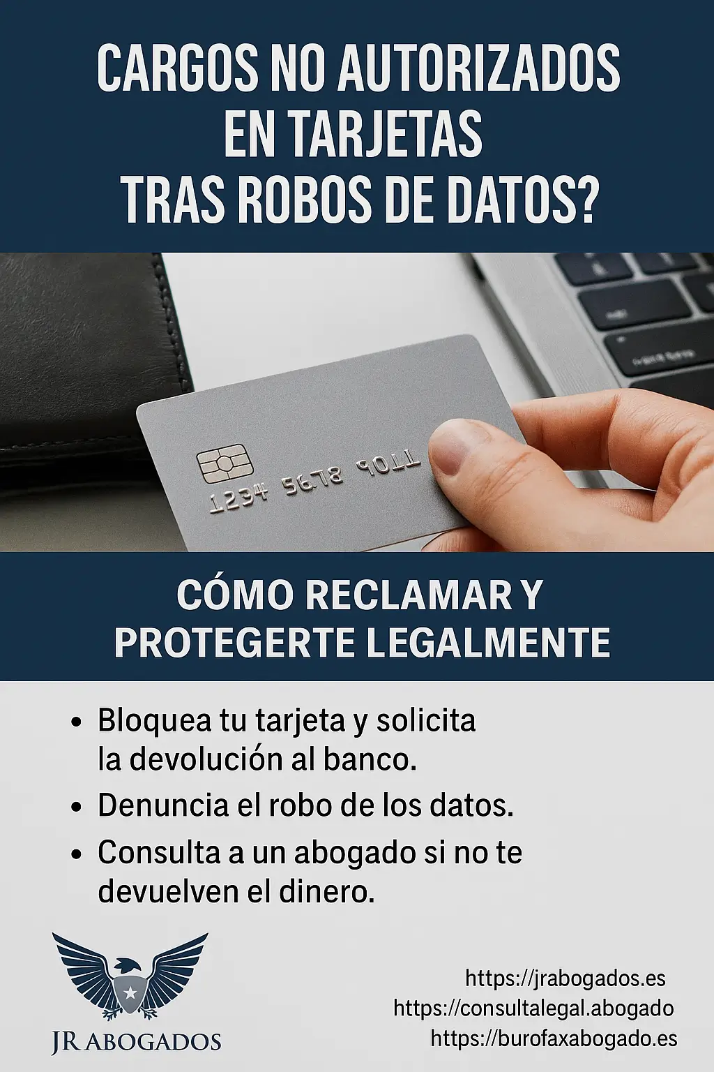 Cargos no autorizados en tarjetas tras robos de datos