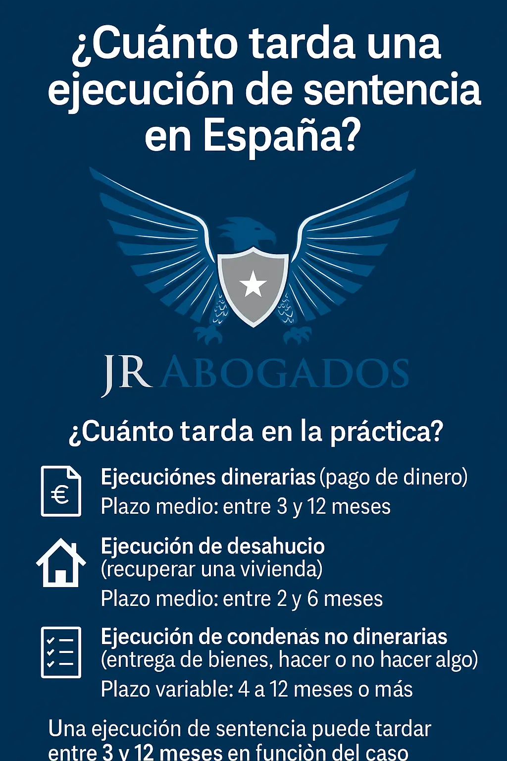 ¿Cuánto tarda una ejecución de sentencia en España?