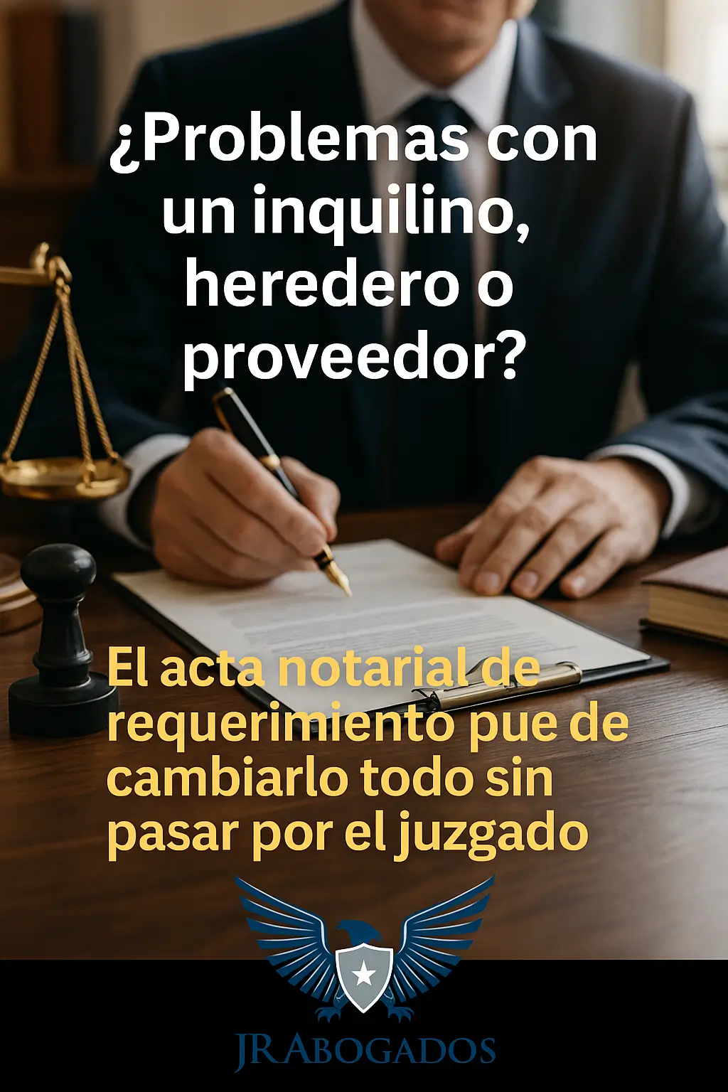 ¿Problemas con un inquilino, heredero o proveedor? El acta notarial de requerimiento puede cambiarlo todo sin pasar por el juzgado