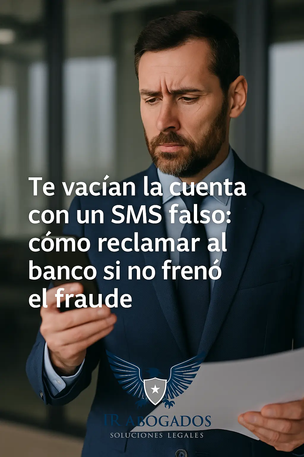 Te vacían la cuenta con un SMS falso: cómo reclamar al banco si no frenó el fraude