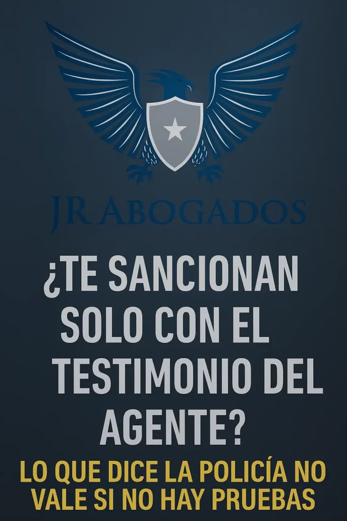 sancion.policia.sin.pruebas.ley.mordaza.jrabogados