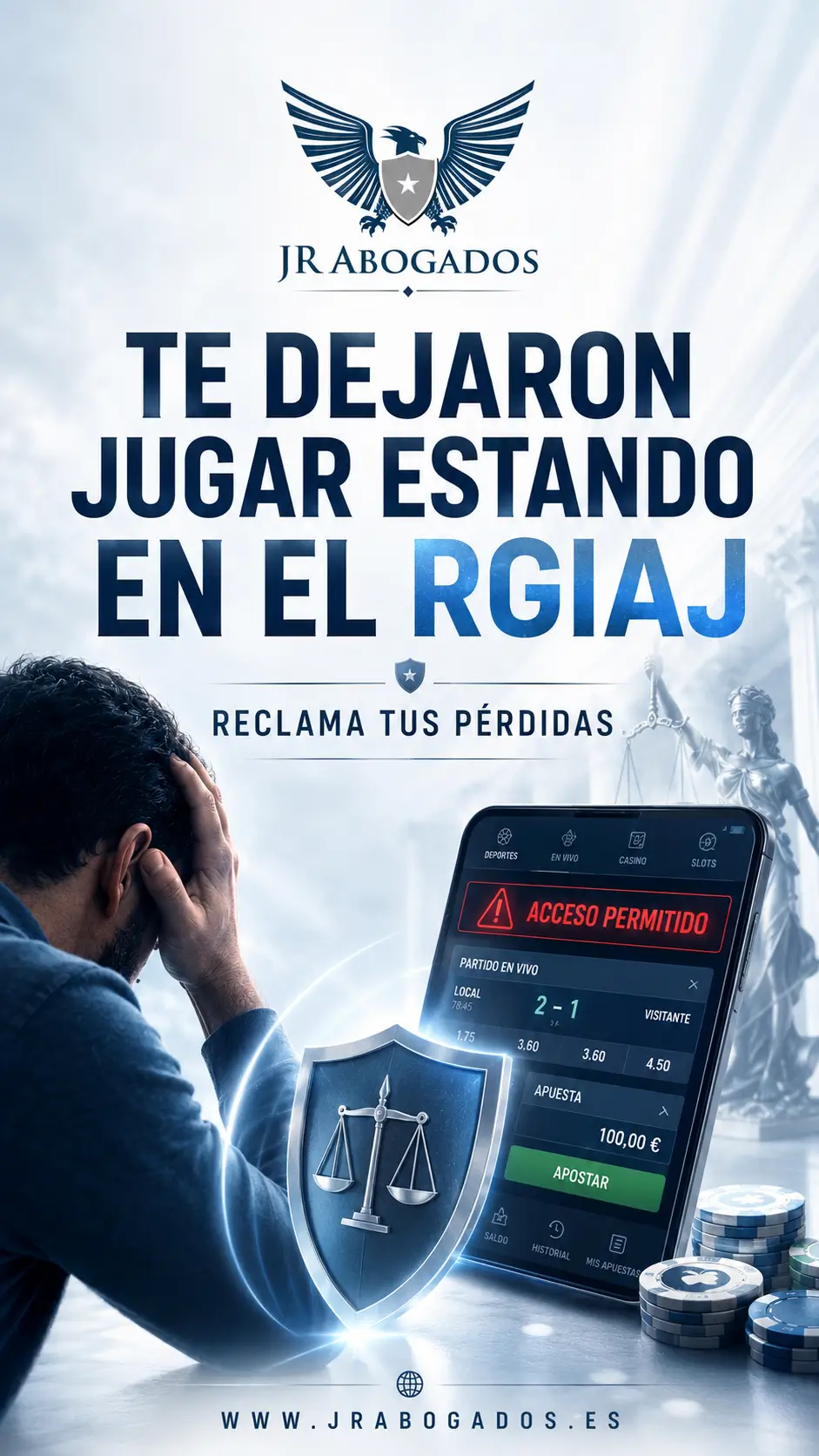 Consulta legal sobre casas de apuestas y usuarios inscritos en el RGIAJ